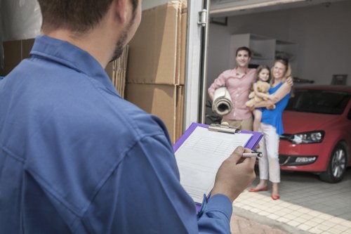 Low-carbon moving van used for an eco-friendly Holland Park relocation