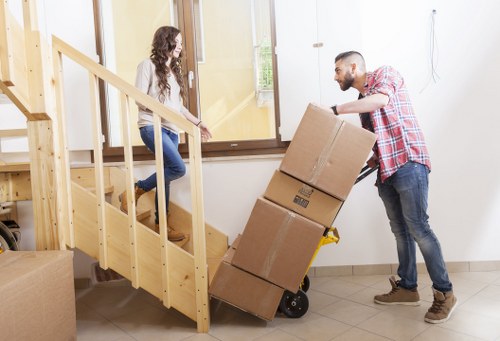 Professional removalists navigating a local Brisbane southside move
