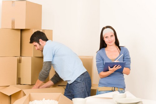 Waste and disposal items prepared for lawful removal